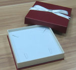 Red Paper Jewelry Boxes with ribbon, Paper Gift/Presentation Boxes