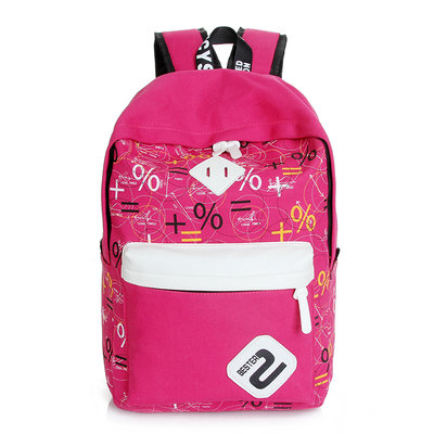 China backpack bags for girls for students canvas stylish day backpacks pink supplier