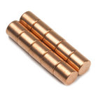 Super Strong ni-cu-ni disc permanent magnet customized D9x5mm D8x8mm gold coating