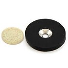 D88mm M8 Neodymium Pot Magnet with Rubber Coated with Threaded Rod