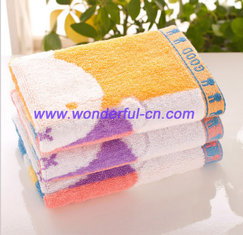 Promotional best terry kids cute monogrammed hand towels