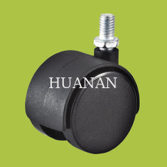 China office chairs making accessories black thread stem Nylon casters supplier