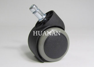 China big size caster double wheels ring stem furniture casters, black with grey 50mm (FC2911) supplier