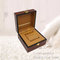 Custom Promotion Gifts Burlwood Rosewood Wooden Watch Display Storage Gift Box Case, with Gold Metal Lock supplier