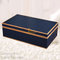 Luxury High Gloss Marine Blue Personalized Wooden Gift Box for Perfumes, Watches, Wine  , Personalized Logo Brand. supplier