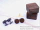 Luxury Men's Accessories Black Walnut Wooden Gift Boxed Cuff Links, Small Order, Quality Guarantee supplier