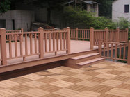 WX25 Party Patio Garden Tile/ WPC Decking Tile Wood / Plastic Set/450X450X22mm