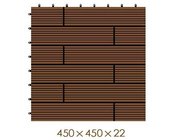 WX24 Wood Plastic Composite For Garden & Terrace With Clicking System 450X450X22mm