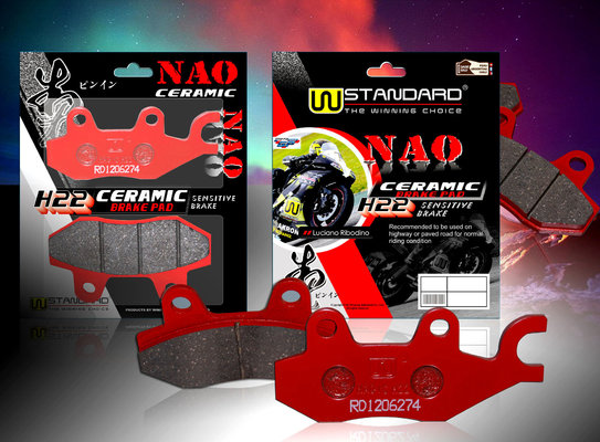 Motorcycle NAO+C Racing Brake Pad Set FA135