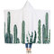 Cactus series children's adult hooded blanket velvet fabric rectangular hand washable supplier