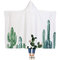 Cactus series children's adult hooded blanket velvet fabric rectangular hand washable supplier
