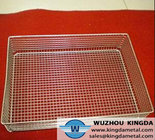 Wire mesh basket container