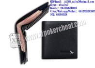 XF Black Short Wallet Camera To Scan Invisible Bar-Codes Marked Playing Cards For Poker Analyzers