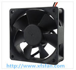 70*70*25mm 12V/24V DC Black Plastic Brushless Cooling Fan DC7025