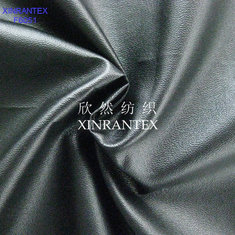 China F6051 fake leather fabric 100% polyester micro fibre suede pu lamilation finish for jacket supplier