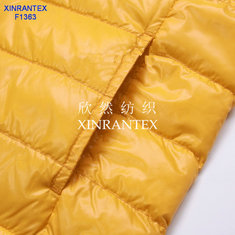 China F1363 summer sun-protective cloth fabric 100% nylon taffeta down bag supplier