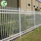 Backyard black aluminum tubular fence panel