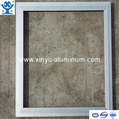 China Silver anodized matt extruded aluminum LED panel frame supplier