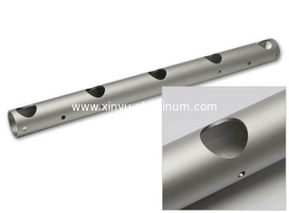 China Hand and Tumble Deburr Aluminum Round Pipe with Drilling Holes supplier