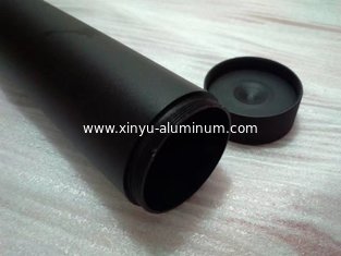 China LOGO Silk printing Black Anodized Matt OD50 ID48.5MM with Threaded Ends and Cup supplier