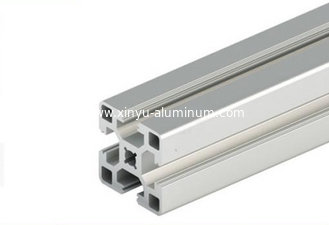 China 20 Series 6063-T5 Aluminium Extrusion Black and  Silver  Sandblasted Anodize T slot Extrusion supplier