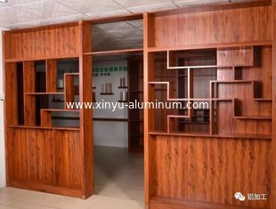 China Wooden Grain Aluminium Profile Furniture made in China supplier