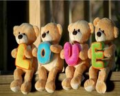 60 cm / 80 cm Height Teddy Bears Animal Plush Toys With Knitted Sweater