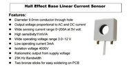 WCS1500 Original current sensor wcs1500 0-200A Hall Effect Base Linear Current Sensor