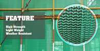 Five years guarantee green PE scaffold safety net with UV resistant