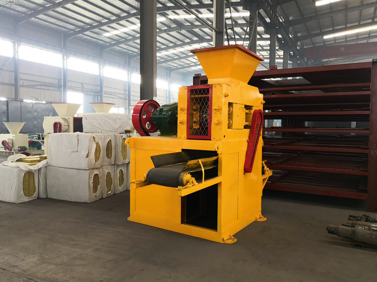 Double roller press machine charcoal briquette machine with high quality factory direct sale