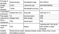 Transmission tester Spectrophotometer test building glass / solar film/glass  larger wavelength range