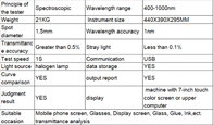 Spectrum Transmission Meter Glass Transmittance Spectrum Solar Transmission Tester Automotive Solar Film Glass Glue Ink