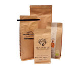 Food grade brown organic spirulina powder kraft paper bags dried food packaging bag Stand Up Aluminum Foil Lined Bag