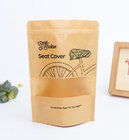 custom printing wholesale heat seal zipper stand packing biodegradable hemp tea kraft paper bag