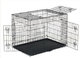 24'' Black Powder Coated Wire Mesh Small Size Dog Kennel  with ABS Plastic Tray with One door/Two door/Three door supplier