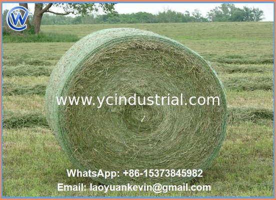 Hot Selling 100% HDPE 8.5gsm 1.22 x 3600m Straw hay bale net wrap with high quality