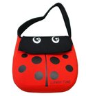Cute cartoon neoprene lunch bag school bag for children kids with shoulder strap