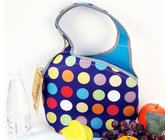 Eco-friendly rectangle neoprene picnic lunch box with shoulder stap for food storage