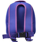 three-dimentional purple lovely clowns neoprene backpack for 3-5years old,double adjustable shoulder strap,avoid losing