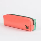Cheap promotional PU leather zipper pencil case