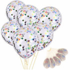 Birthday Party Balloon,High Quality 12 Inches Party Clear Balloon With Confetti
