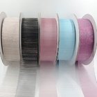 40mm stripe ribbon, custom logo polyester printed satin ribbon