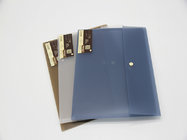 Fashionable PP File Folder with White Button colorful document bag for office
