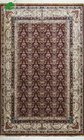 Red Color with Persian design European silk carpet/ rug Shanghai handmade silk rug 183x273cm