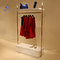 stainless steel clothes hanging rack metal hanging clothes display racks