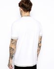 men's scoop neck custom white t shirt print logo design on t shirt