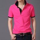 wholesale polo shirt design with combination China two-tone polo shirts
