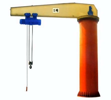 Yuantai 5 ton slewing jib crane fix-column type workstation cranes