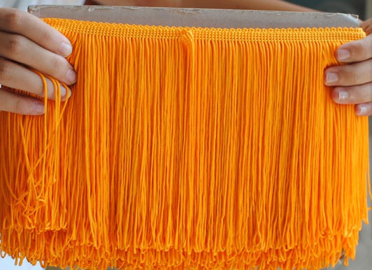 Attractive design high quality rayon tassel fringe for dress
