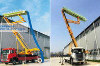 Tile Making Crane Truck   1. Combine of steel tile transport and making. 2. Feeding from ground up to roof.